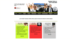 Desktop Screenshot of justdrivertraining.com